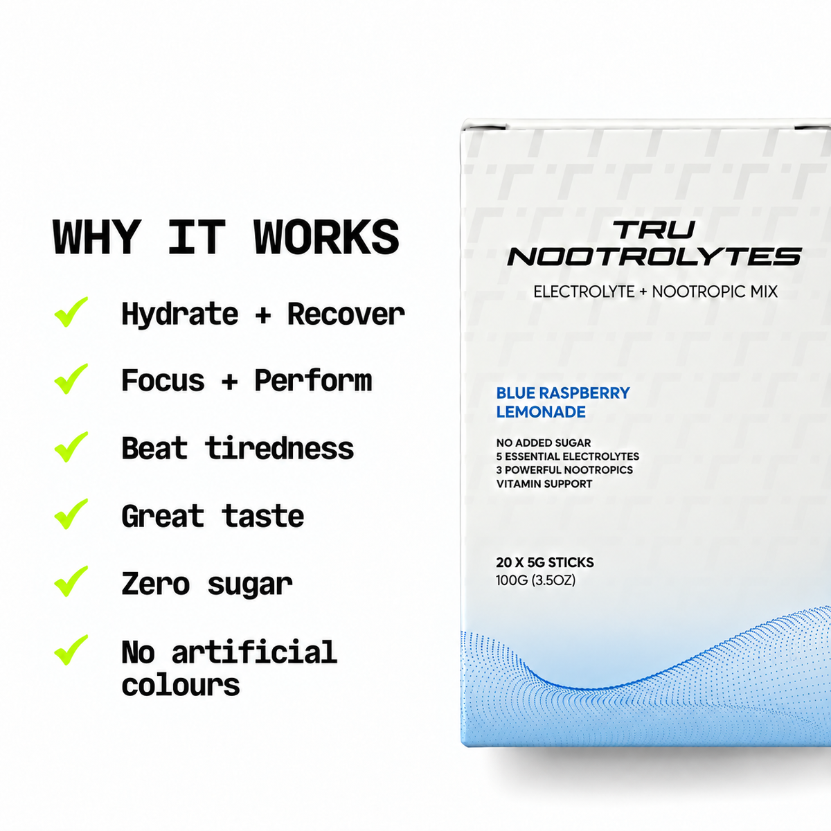 TRU NOOTROLYTES - BLUE RASPBERRY LEMONADE